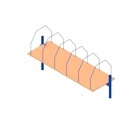 Kartonagenmagazin für Packtische, für Breite 1.600 mm