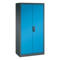 C+P Werkzeugschrank, Schubladen 4x86 + 2x174 mm, 6 Böden, Breite 930 mm, anthrazitgrau, lichtblau