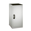 C+P Umweltschrank, 2 Wannen, HxBxT 1.000 x 500 x 500 mm, lichtgrau/verkehrsgelb