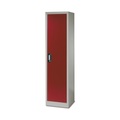 C+P Umweltschrank, 4 Wannen, HxBxT 1.950 x 500 x 500 mm, lichtgrau/rubinrot