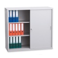 BASIC Werkstatt-Schiebetürschrank, 3 OH, HxBxT 1.090 x 1.200 x 450 mm, Böden verzinkt