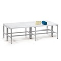 PAVOY Umkleidesitzbank, 2-seitig, Länge 1.500 mm, mit Schuhrost