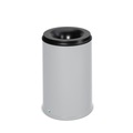 VAR® Sicherheits-Papierkorb, feuersicher, 110 Liter, lichtgrau