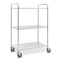 Regalwagen, komplett verzinkt, offen, 3 Etagen à 900 x 540 mm