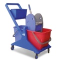 Harema® Doppelfahreimer Profi, Eimer 2x 25 Liter, mit Kunststoffablage