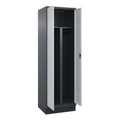 C+P PSA Doppel-Spind Classic PLUS, Sockel, 2 Abteile, HxBxT 1.950 x 600 x 500 mm, anthrazitgrau, lichtgrau, Zylinderschloss
