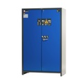 asecos® Akku-Sicherheitsschrank Typ 90 für Lithium-Ionen-Batterien ION-PRO-STORE, HxBxT 1.953 x 1.193 x 615 mm, 6x isolierte Fachböden, 1x Bodenauffangwanne
