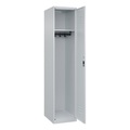 C+P Spind Classic PLUS, 1 Abteil, HxBxT 1.850 x 400 x 500 mm, lichtgrau, lichtgrau, Zylinderschloss, ohne Mitteltrennwand