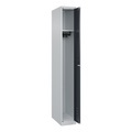 C+P Spind Classic PLUS, 1 Abteil, HxBxT 1.850 x 250 x 500 mm, lichtgrau, anthrazitgrau, Zylinderschloss, ohne Mitteltrennwand
