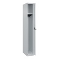 C+P Spind Classic PLUS, 1 Abteil, HxBxT 1.850 x 250 x 500 mm, lichtgrau, lichtgrau, für Vorhängeschloss, ohne Mitteltrennwand
