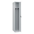 C+P Spind Classic PLUS, 1 Abteil, HxBxT 1.850 x 300 x 500 mm, lichtgrau, lichtgrau, für Vorhängeschloss, mit Mitteltrennwand