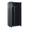 C+P PSA Doppel-Spind Classic PLUS, 2 Abteile, HxBxT 1.850 x 800 x 500 mm, anthrazitgrau, anthrazitgrau, Zylinderschloss