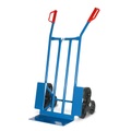 fetra® Treppenkarre BASIC, mit 3-armigem Radstern, Tragkraft 250 kg, Schaufel BxT 400 x 180 mm
