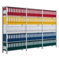 SCHULTE Komplettpaket Aktenregal, einseitig, Fachlast 85 kg, HxBxT 2.000 x 3.000 x 300 mm, verzinkt