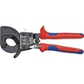 Knipex 95 31 280 Ratschen-Kabelschneider Geeignet für (Abisoliertechnik) Alu- und Kupferkabel, ein- und mehrdrähtig 52