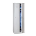 BASIC Garderobenschrank mit Sockel + Drehriegelverschluss, 2 Abteile, HxBxT 1.800 x 600 x 500 mm