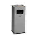 VAR® Ascher-Abfall-Kombination, Standmodell, 96,1 Liter, silber