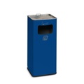 VAR® Ascher-Abfall-Kombination, Standmodell, 53,4 Liter, enzianblau