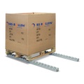 Paletten-Rollenschiene, Stahl, Längstransport Teilung 104-208 mm, Quertransport Teilung 156 mm
