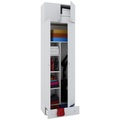 MID.YOU Mehrzweckschrank in weiss , Vandol Ii , Kunststoff , 4 Fächer , 1 Schubladen , 70x238x39 cm , melaminharzbeschichtet,melaminharzbeschichtet,Nachbildung,Nachbildung , erweiterbar, stehend, stabil , 000657024007