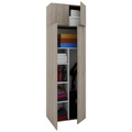 MID.YOU Mehrzweckschrank in sonoma eiche , Vandol Ii , Kunststoff , Holzoptik , 4 Fächer , 70x218x39 cm , melaminharzbeschichtet,melaminharzbeschichtet,Nachbildung,Nachbildung , erweiterbar, stehend, stabil , 000657024002