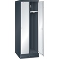 Thur Metall Akku-Ladeschrank für E-Roller/Scooter, HxBxT 1700 x 1000 x 500 mm, anthrazitgrau/lichtgrau