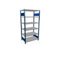 SCHULTE Fachbodenregal, GF, enzianblau/verzinkt, FL 150 kg, HxBxT 2.000 x 1.000 x 600 mm