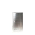 Reinsch Werkzeugschrank aus Edelstahl, 1-flügelig, HxBxT 1.050 x 500 x 500 mm, Sockel, 1 fester Boden