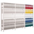 SCHULTE Aktenregal AF, einseitig, ohne Endanschläge, FL 85 kg, HxBxT 2.500 x 1.000 x 300 mm