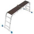 Krause 123909 Aluminium Mehrzweckleiter Arbeitshöhe (max.): 4.41 m Silber 17 kg