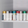 Fachboden Standard für asecos Sicherheitsschränke der Q30, Q90 und S90 Serie, Stahlblech, lichtgrau, B 743 x T 435 x H 30 mm, bis 75 kg