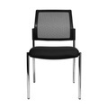 Topstar® Besucherstuhl BtoB 10 mit Netz-Rückenlehne + 4 Fuss Gestell, schwarz