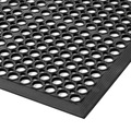 Arbeitsplatzmatte, gelocht BxH 910 x 12,7 mm Länge 1520 mm