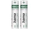 HAMA AAA NiMH 700 mAh 2 Stück - Akku (Silber)