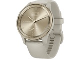 Garmin, GARMIN vívomove Trend - Smartwatch (Breite: 20 mm, Silikon, Pastellbraun/ Cremegold)