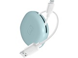 CELLULARLINE Bag Cable - USB zu Lightning Kabel mit Kabelhalter (Weiss/Blau)