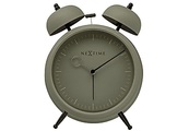 NeXtime Klassischer Wecker Golden Hour Olivgrün