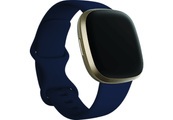 Fitbit, FITBIT Versa 3 - Smartwatch (Silikon, Blau/Gold)