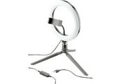 CELLULAR LINE, CELLULAR LINE Selfie Ring - Stativ (Schwarz/Weiss)