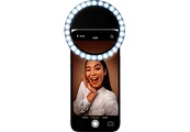 CELLULAR LINE, CELLULAR LINE Selfie Ring Pocket - LED-Ringlicht (Schwarz)