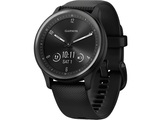 Garmin, GARMIN vívomove Sport - Hybrid-Smartwatch (125 - 190 mm, Silikon, Schwarz/Schiefergrau)