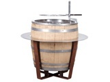 Nouvel, Nouvel 402691 Barrique - Grill-Feuerkorb (Holz/Silber/ Braun)