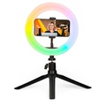 K6, K6 Selfie Studio Stand mit LED Ring Schwarz