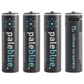 Pale Blue Battery AA Usb-C 4pcs Akku Batterie