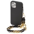 Phone Strap, Phone Strap Smartphone Kette Gold kurz Gold