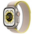 APPLE Watch Ultra (GPS + Cellular) 49 mm - Smartwatch (M/L 145 - 220 mm, Doppellagigen Nylon-Maschengewebe, Titanium/Yellow/Beige)