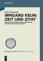 Walter de Gruyter, Irmgard Keun - Zeit und Zitat