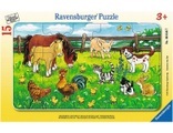 Ravensburger, RAVENSBURGER Puzzle 15 Teile Bauernhoftiere auf der Wiese