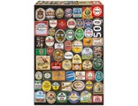 CARLETTO, Carletto 9218463 - Educa, Beer labels collage, Bier-Etiketten-Collage, Puzzle,