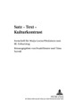 Satz - Text - Kulturkontrast